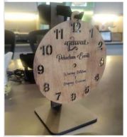 DIY Wooden Clock for Desk and Home Decor, Creative Time Display Gift Item for Office Setup, Personalized Gifting, Table Display and Everyday Decorative Use